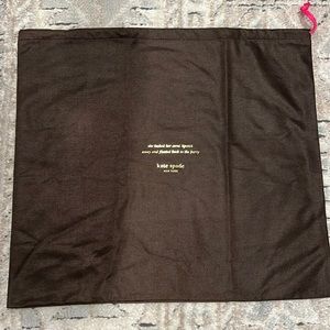 Kate Spade New York Large Dust bag Quote “she tucked her coral lipstick away…”